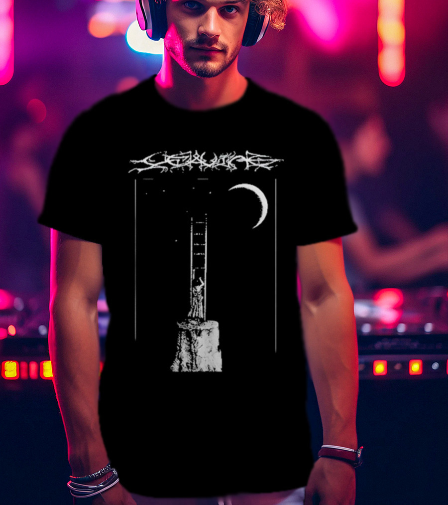 De Leaving Gildan Softstyle Ladder To Crescent Moon T-Shirt