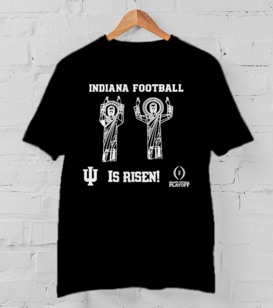 Indiana Football Is Risen Playoff Icons T-Shirt