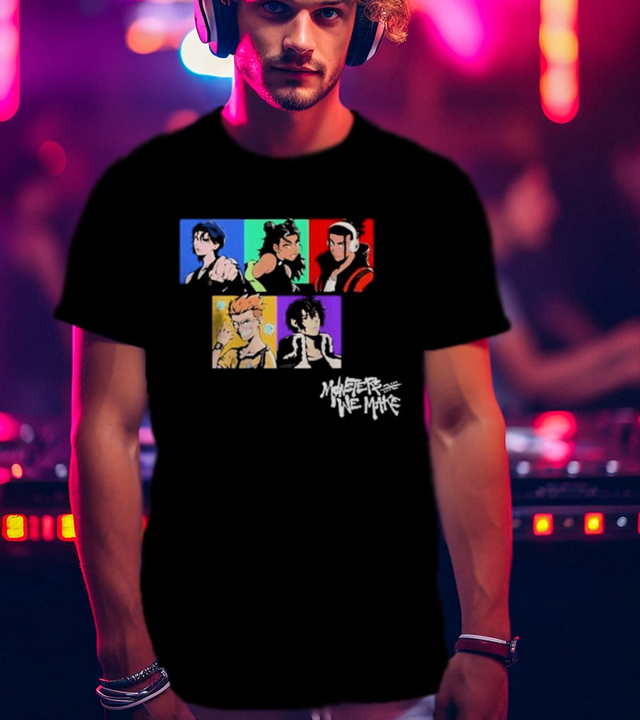 Monsters We Make Colorful Character Portraits T-Shirt