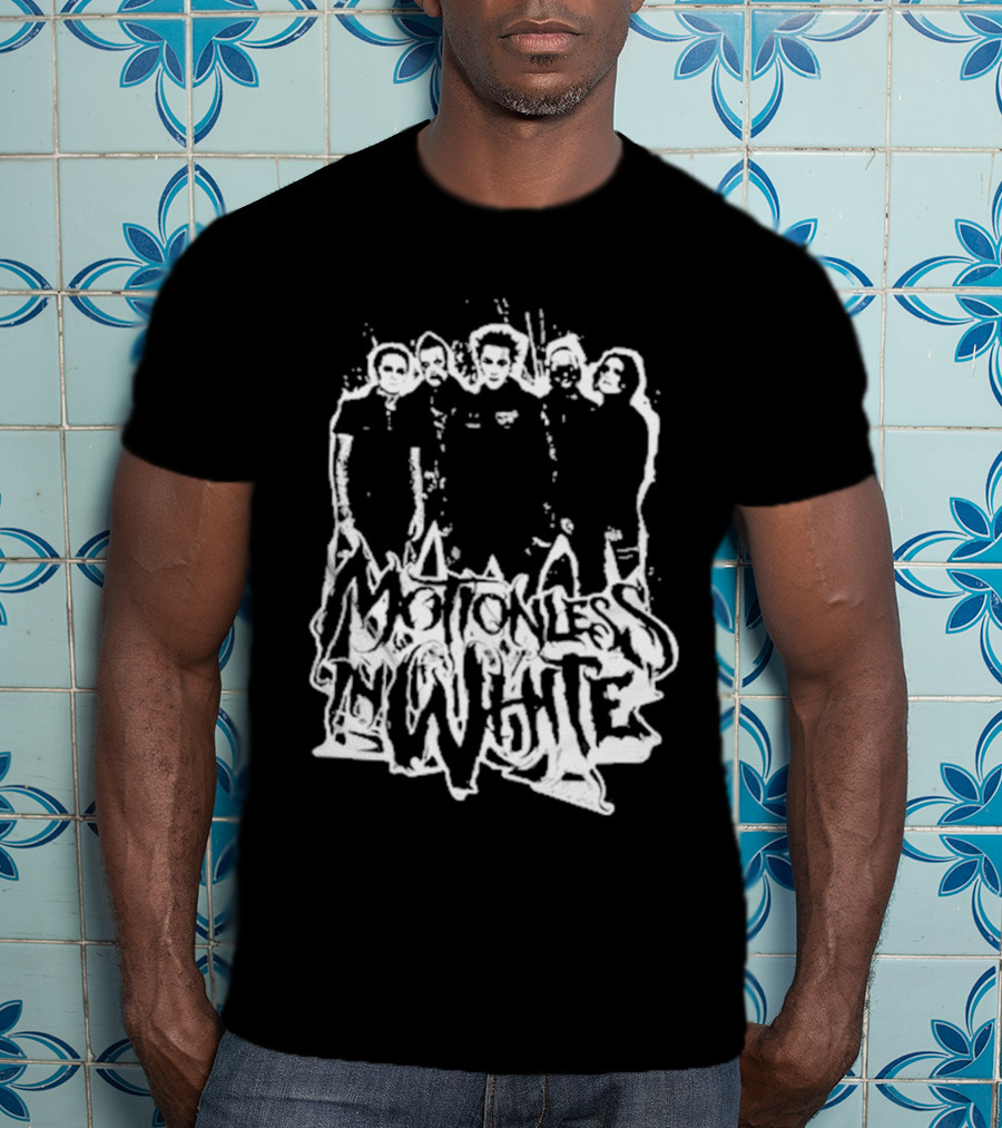 Motionless In White Band Members Paint Splatter T-Shirt