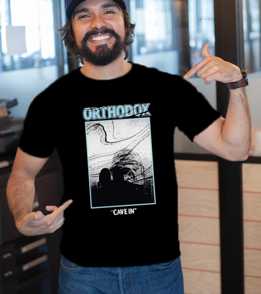 Orthodox Cave In Monochrome Abstract T-Shirt