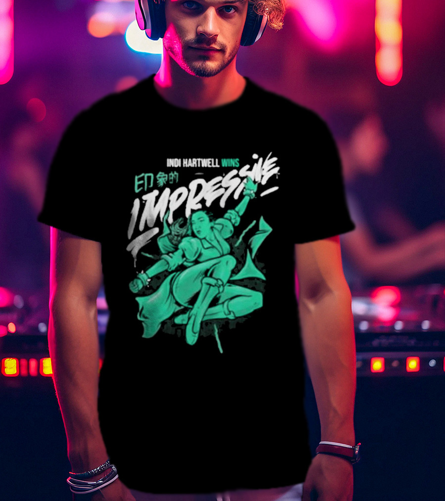 Indi Hartwell Wins Impressive T-Shirt
