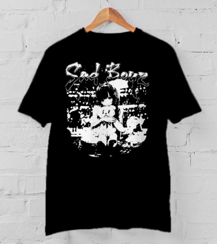 Sad Boyz Sad Bear Girl Cityscape T-Shirt