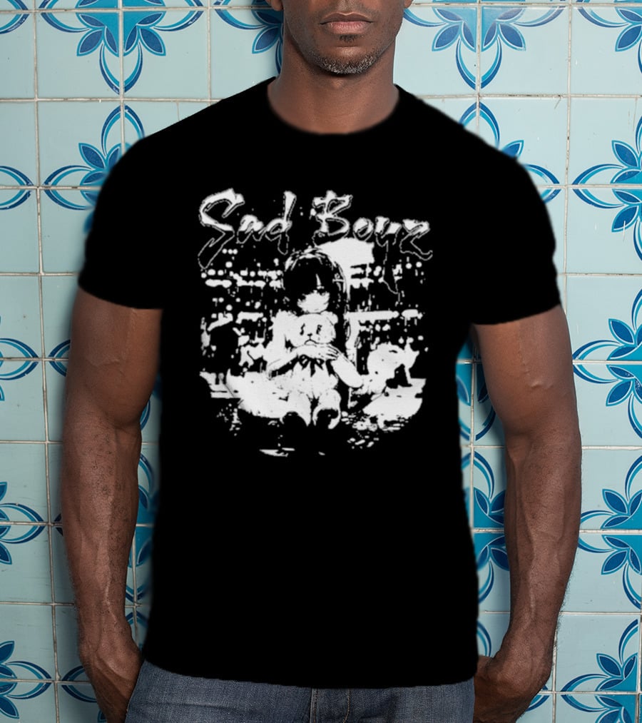 Sad Boyz Sad Bear Girl Cityscape T-Shirt