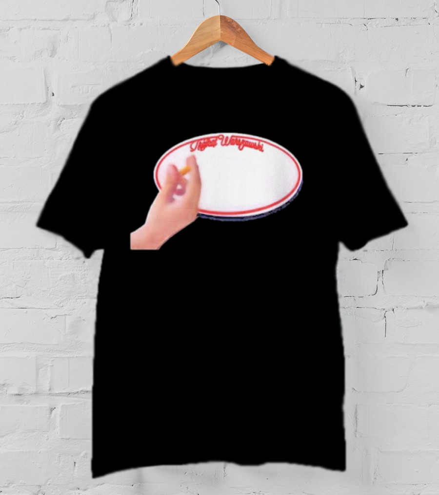 Trójkąt Warszawski White Plate With Hand And Cigarette T-Shirt