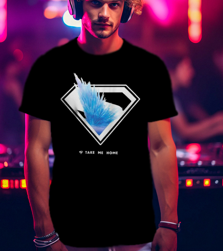 Uperman 2025 Take Me Home Ice Crystal Diamond Emblem T-Shirt