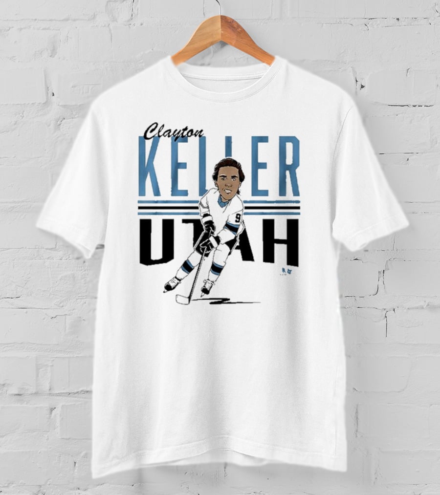 Clayton Keller Utah Center Ice Caricature T-Shirt