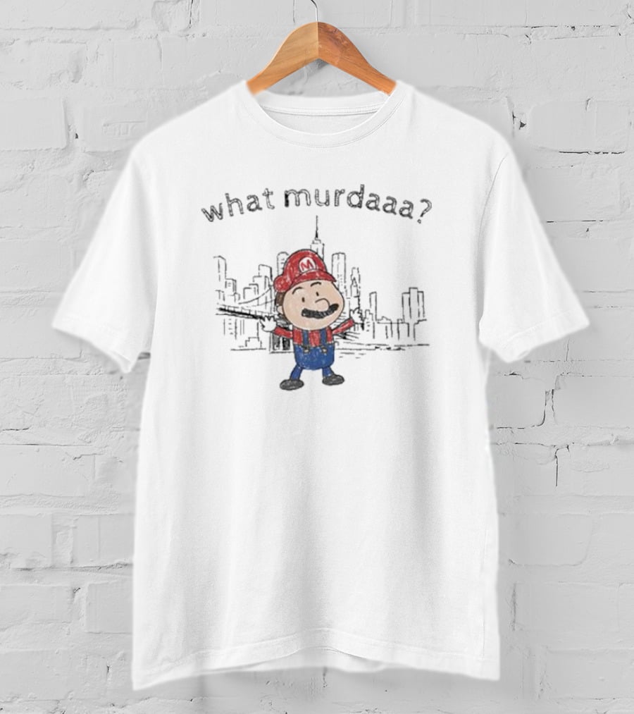 Dishonorable Mentions What Murdaaa Mario In City Skyline T-Shirt