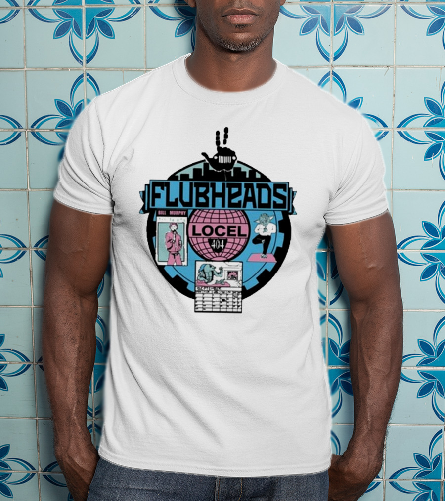 Flubheads Bill Murphy Locel 404 Retro Robot T-Shirt
