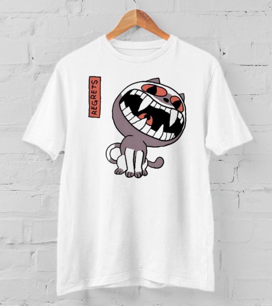 Herald Of Regrets Cartoon Cat Character T-Shirt