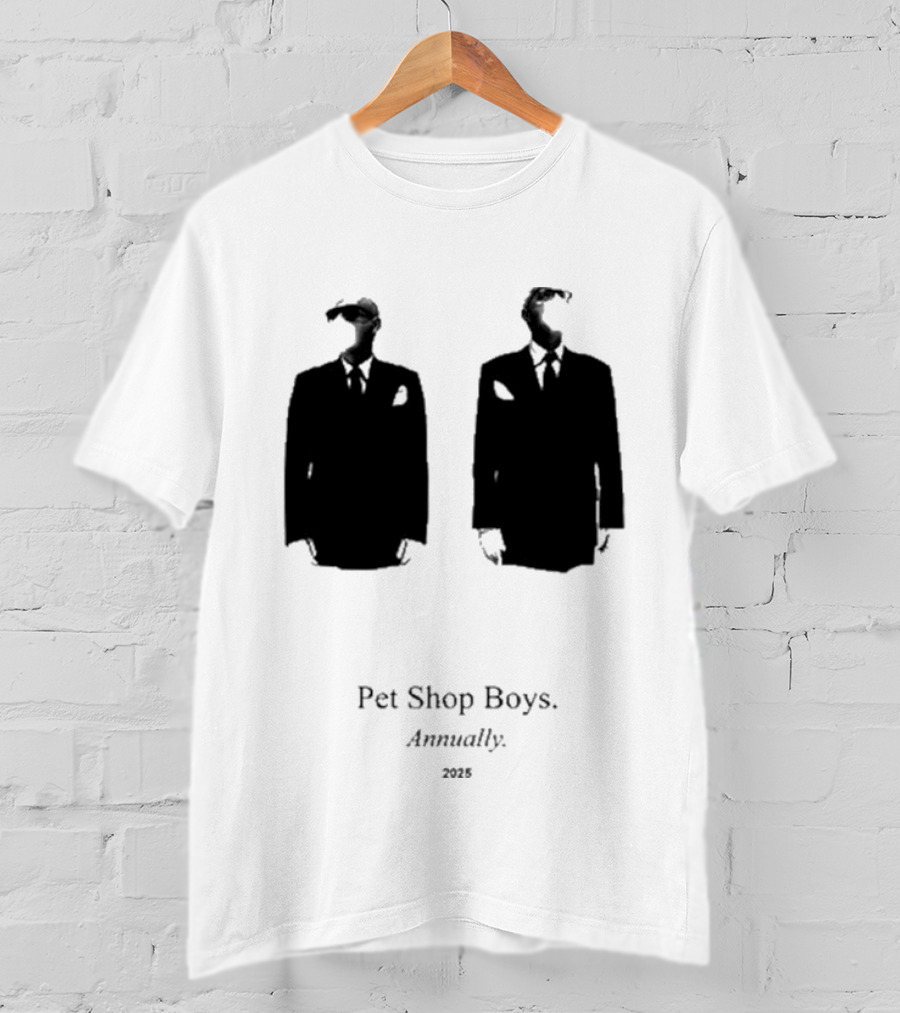 Pet Shop Boys Annually 2025 Black Suit T-Shirt