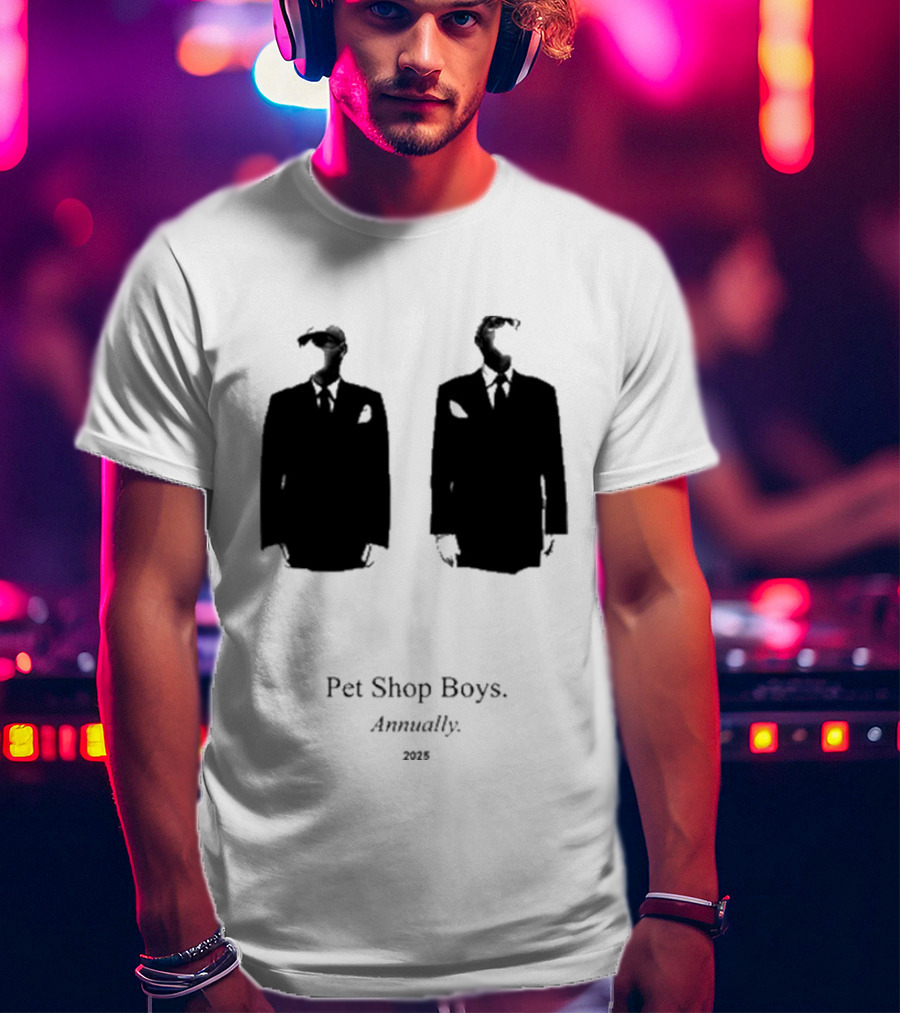 Pet Shop Boys Annually 2025 Black Suit T-Shirt