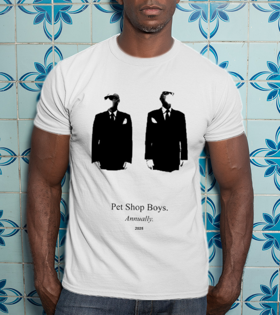 Pet Shop Boys Annually 2025 Black Suit T-Shirt