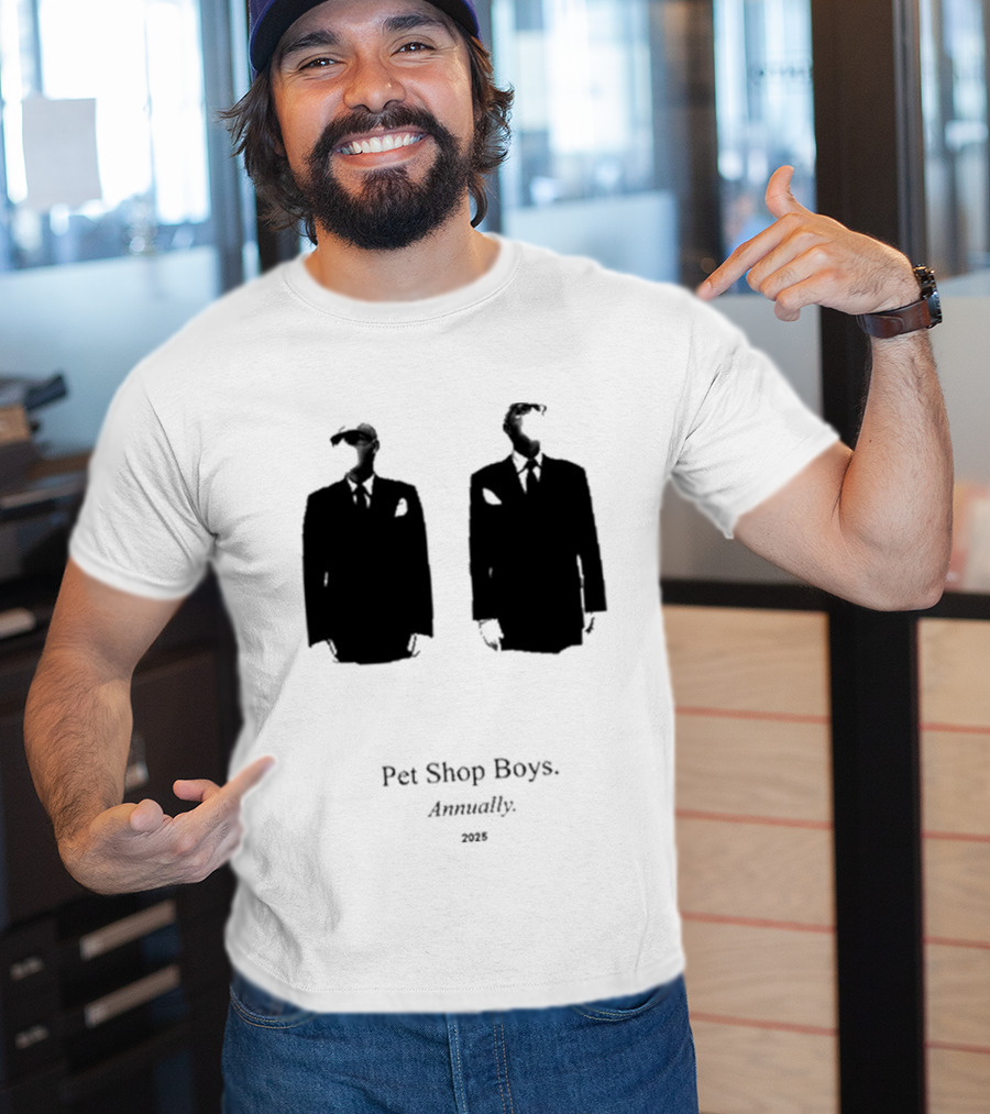 Pet Shop Boys Annually 2025 Black Suit T-Shirt