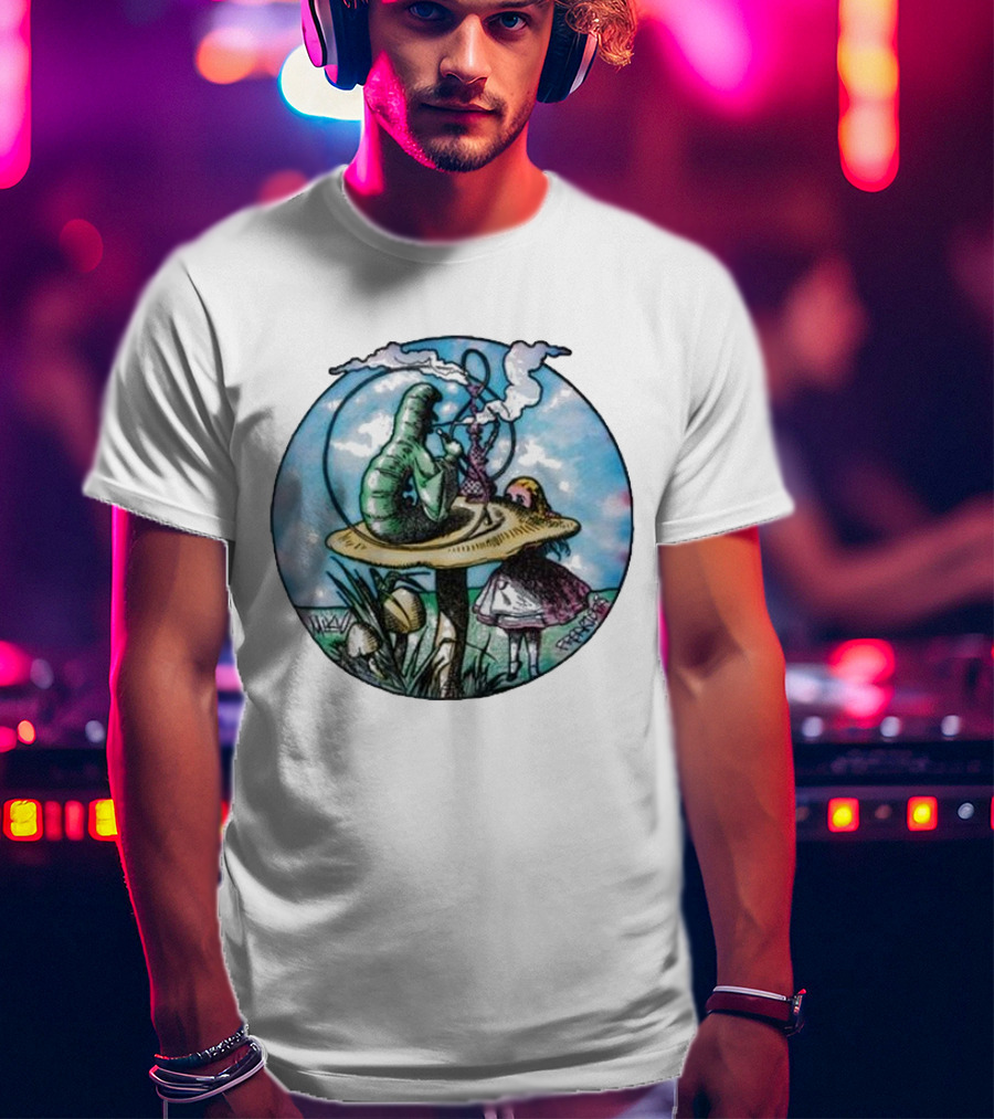 Red Hot Chili Peppers X Freaktopia Caterpillar Mushroom Wonderland T-Shirt