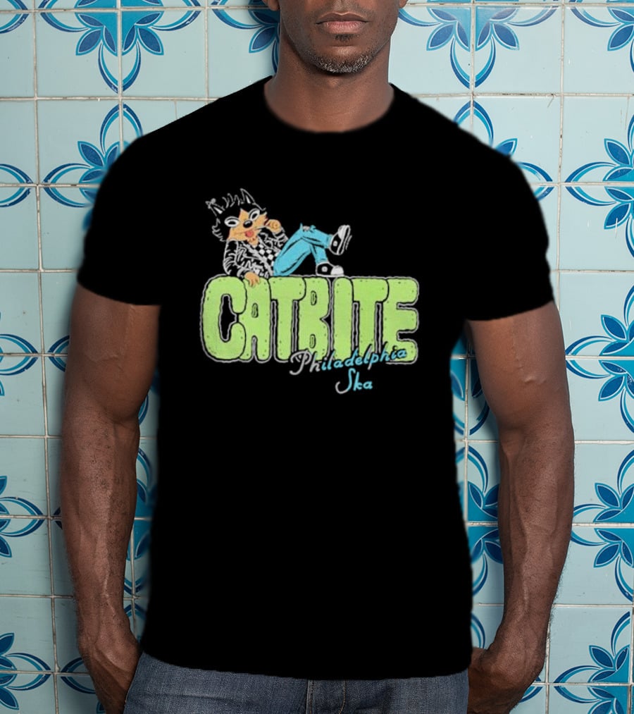 Cool Catbite Philadelphia Ska 2.0 Mineral Wash T-Shirt