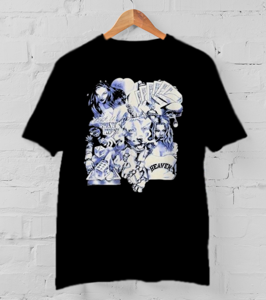 Geezyworld Heaven OTX FYPM Dice Cards Chains Women T-Shirt