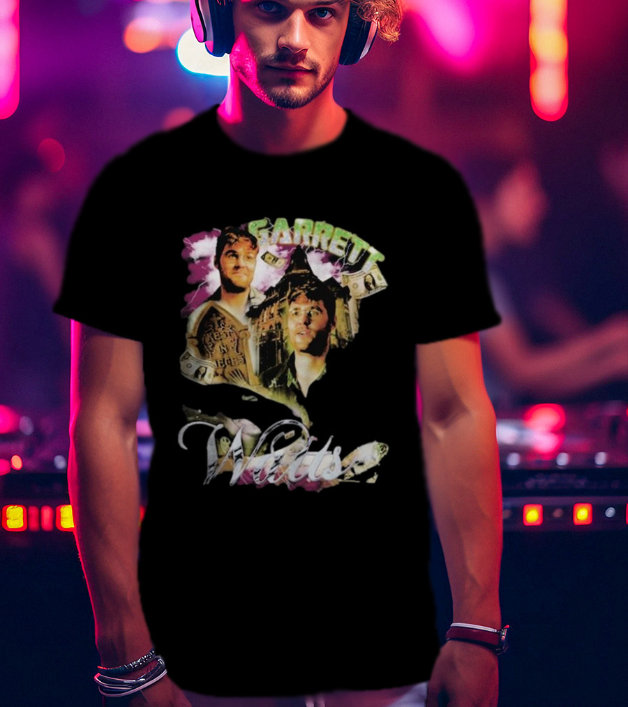 Garett Watts 90's Rap Style Bootleg Design Dollar Bills T-Shirt