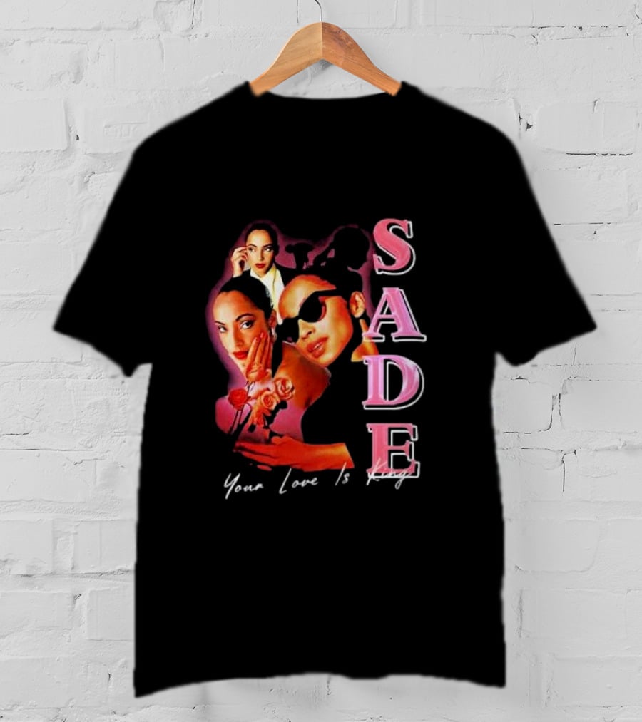 Sade Your Love Is King Homage Deluxe Retro Collage T-Shirt