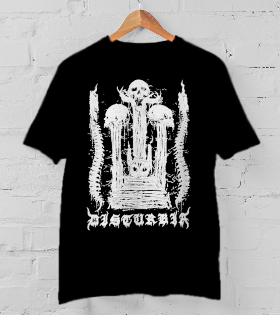 Xenomort Disturbia Skull And Spinal T-Shirt