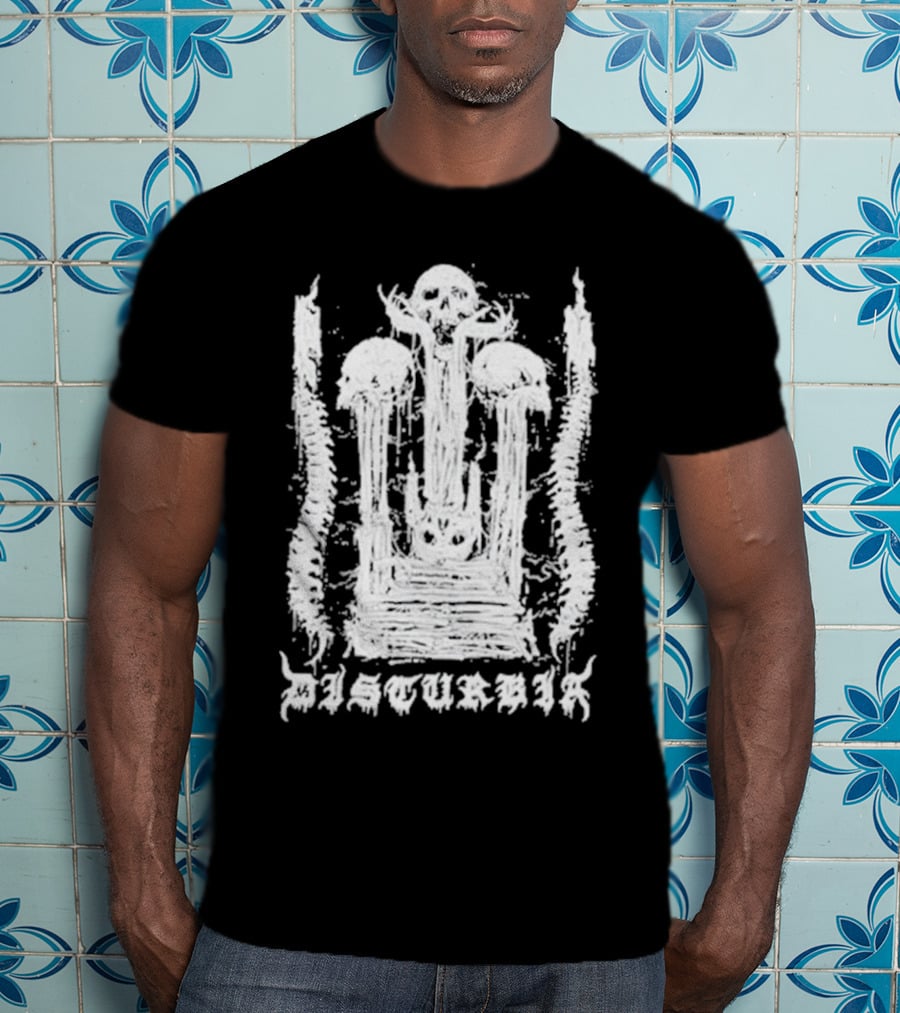 Xenomort Disturbia Skull And Spinal T-Shirt