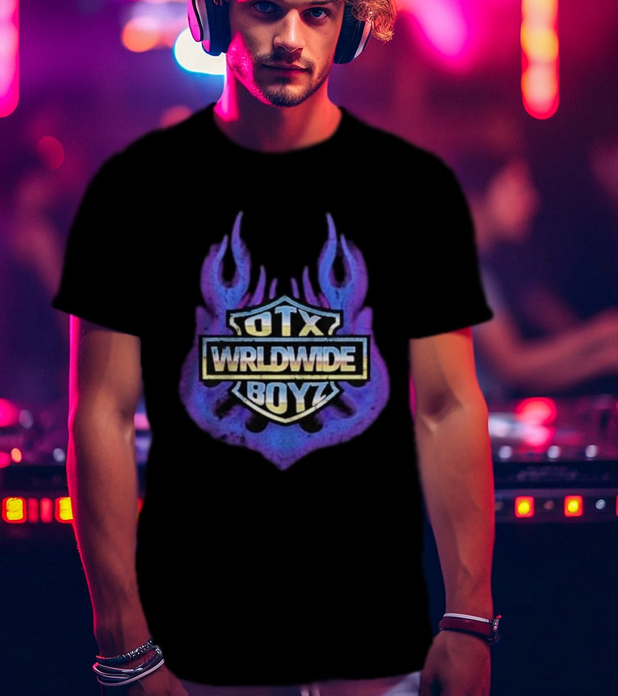 Geezyworld Otx Wrldwide Boyz Flame T-Shirt