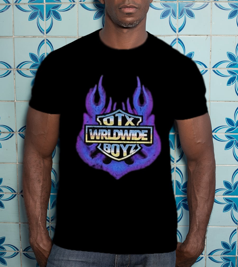 Geezyworld Otx Wrldwide Boyz Flame T-Shirt