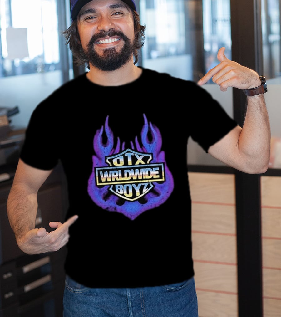 Geezyworld Otx Wrldwide Boyz Flame T-Shirt