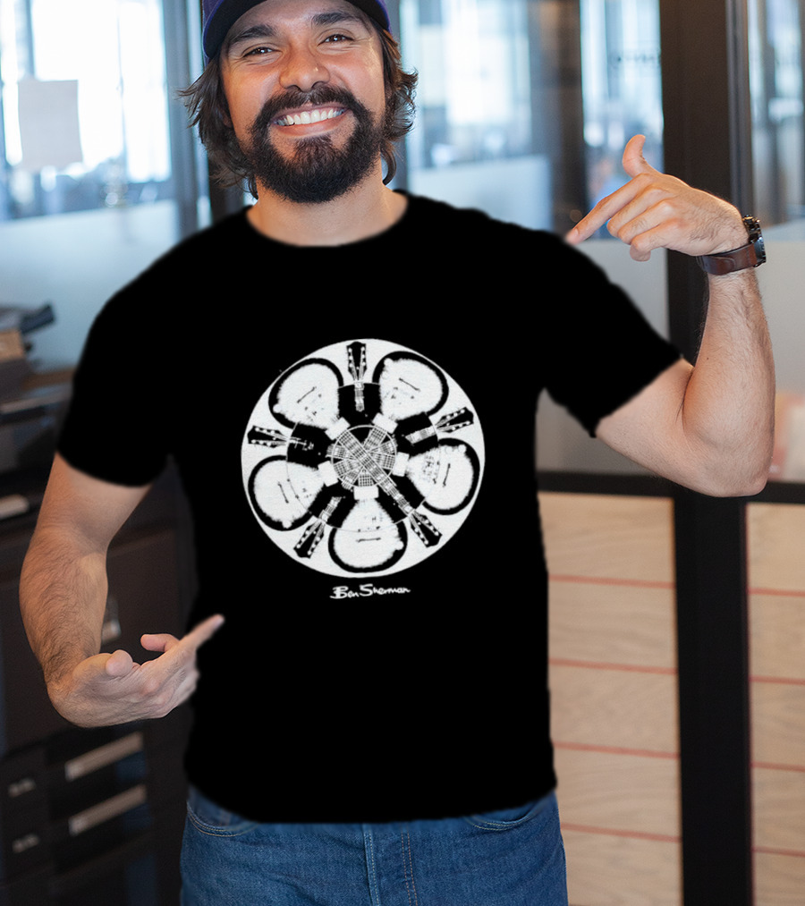 Guitar Mandala Ben Sherman Optical Illusion T-Shirt