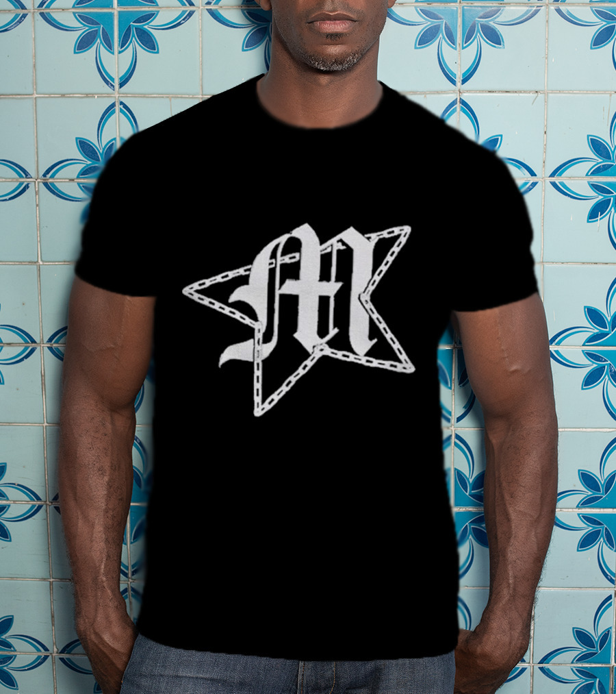 Movements Gothic M Overlapping Chain-Lined Star T-Shirt