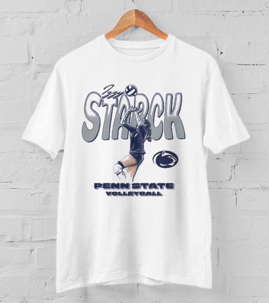 Izzy Starck Volleyball Penn State Player Graphic With University T-Shirt