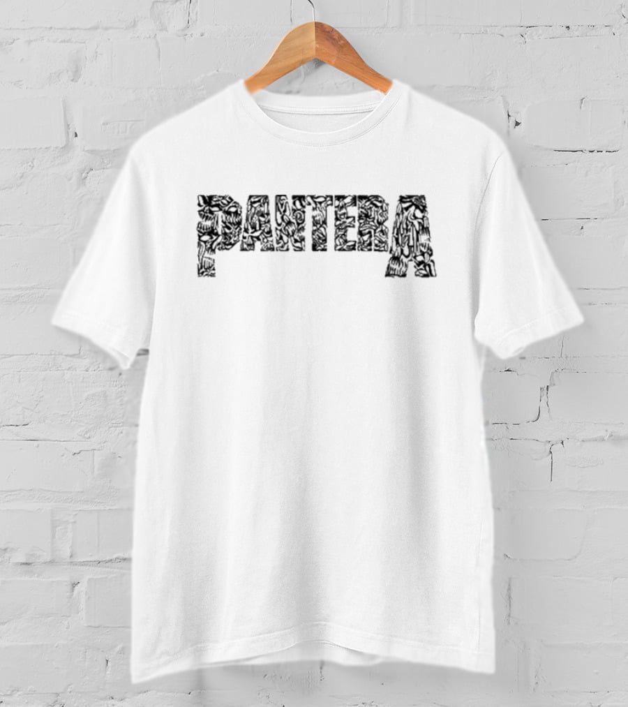 Pantera Angry Band Logo Grunge T-Shirt