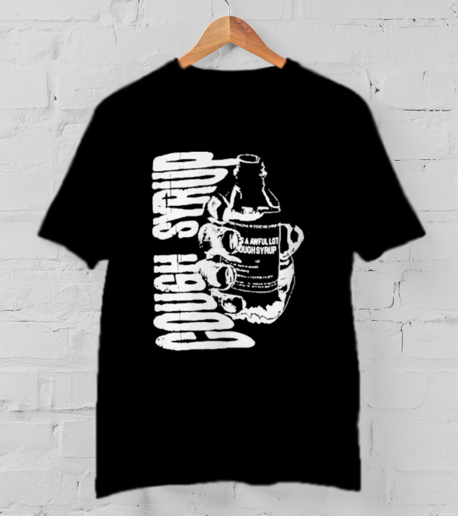Awful Lot Of Cough Syrup Warning Bottle T-Shirt