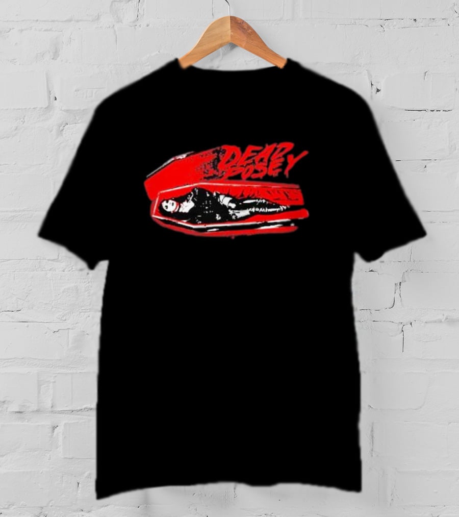 Dead Posey Coffin Red And Black Rock T-Shirt