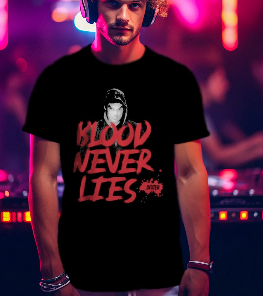 Dexter Blood Never Lies Spatter T-Shirt