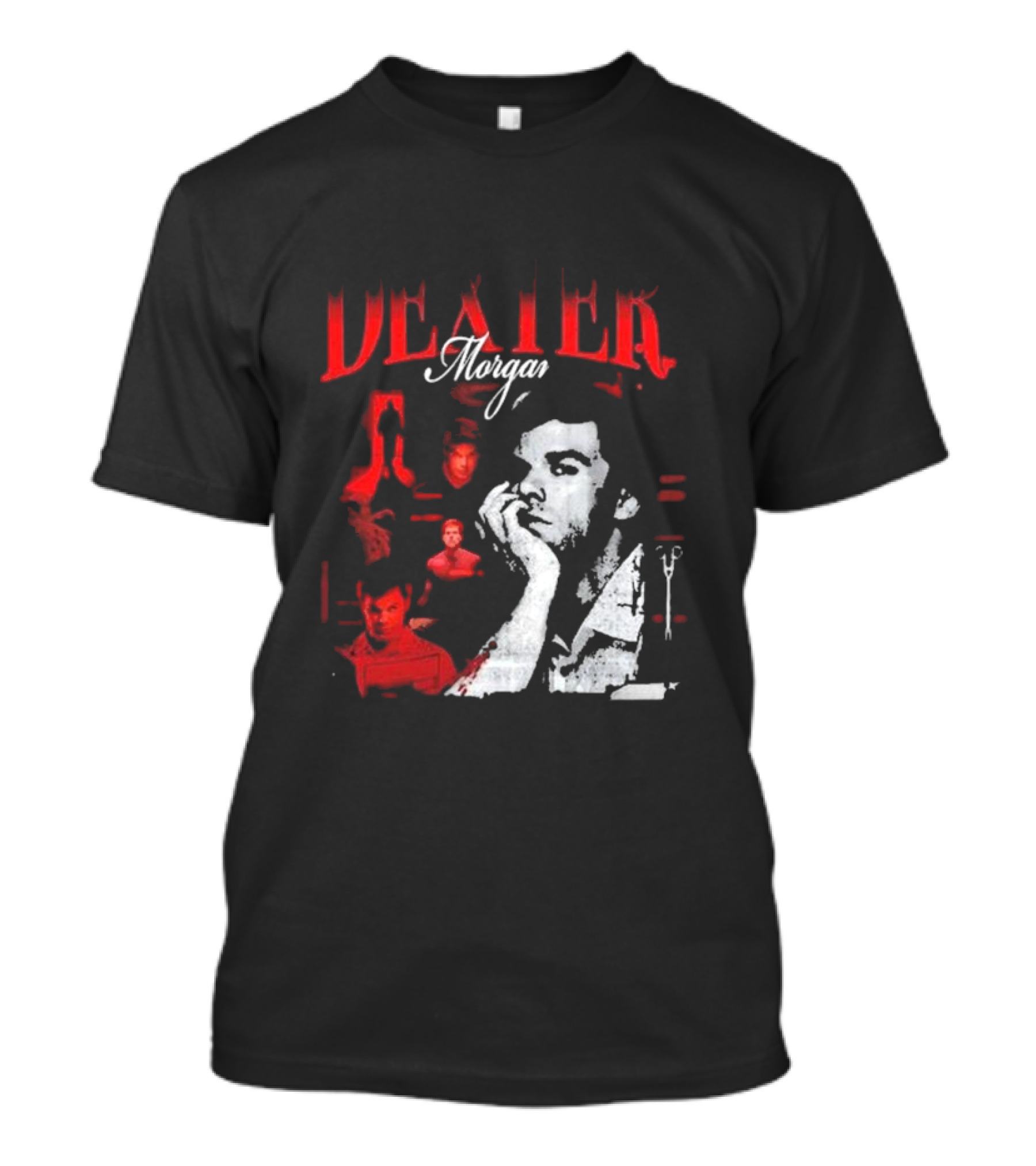 Dexter Morgan Heartthrob Iconic Red And Black T-Shirt