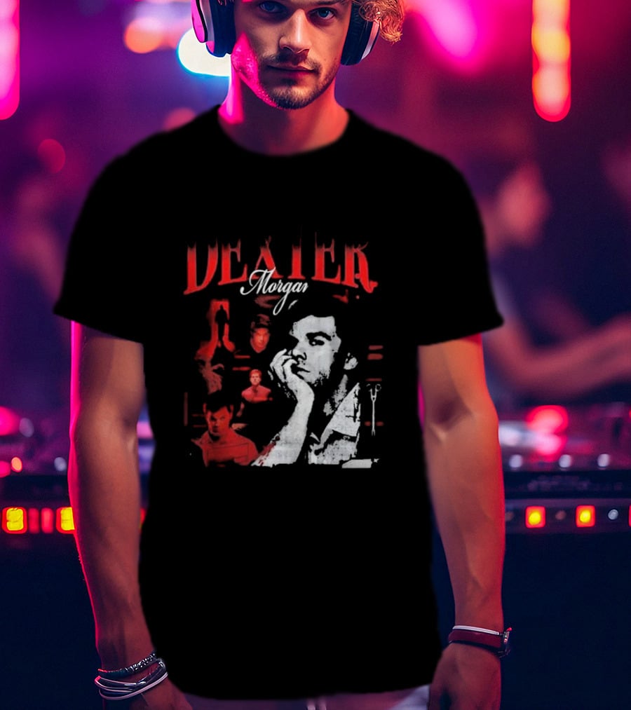 Dexter Morgan Heartthrob Iconic Red And Black T-Shirt