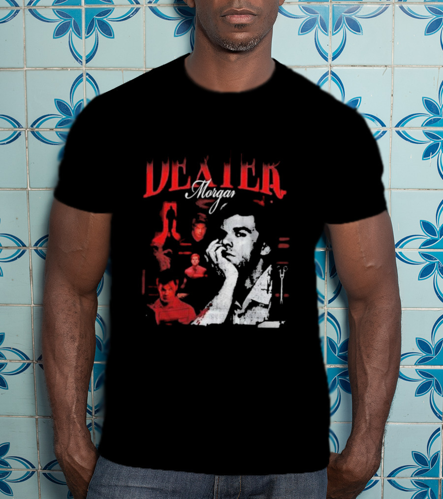 Dexter Morgan Heartthrob Iconic Red And Black T-Shirt