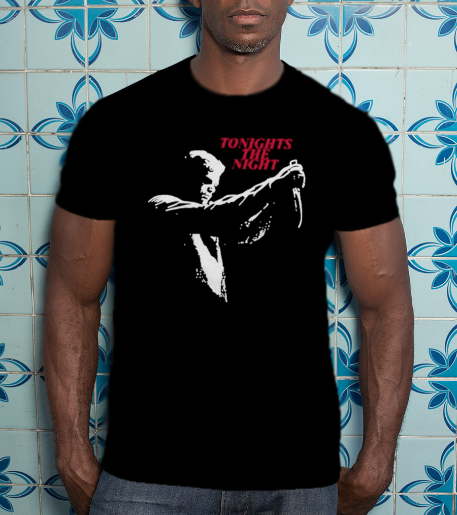 Selected Dexxter Tonight's The Night Bold Image T-Shirt