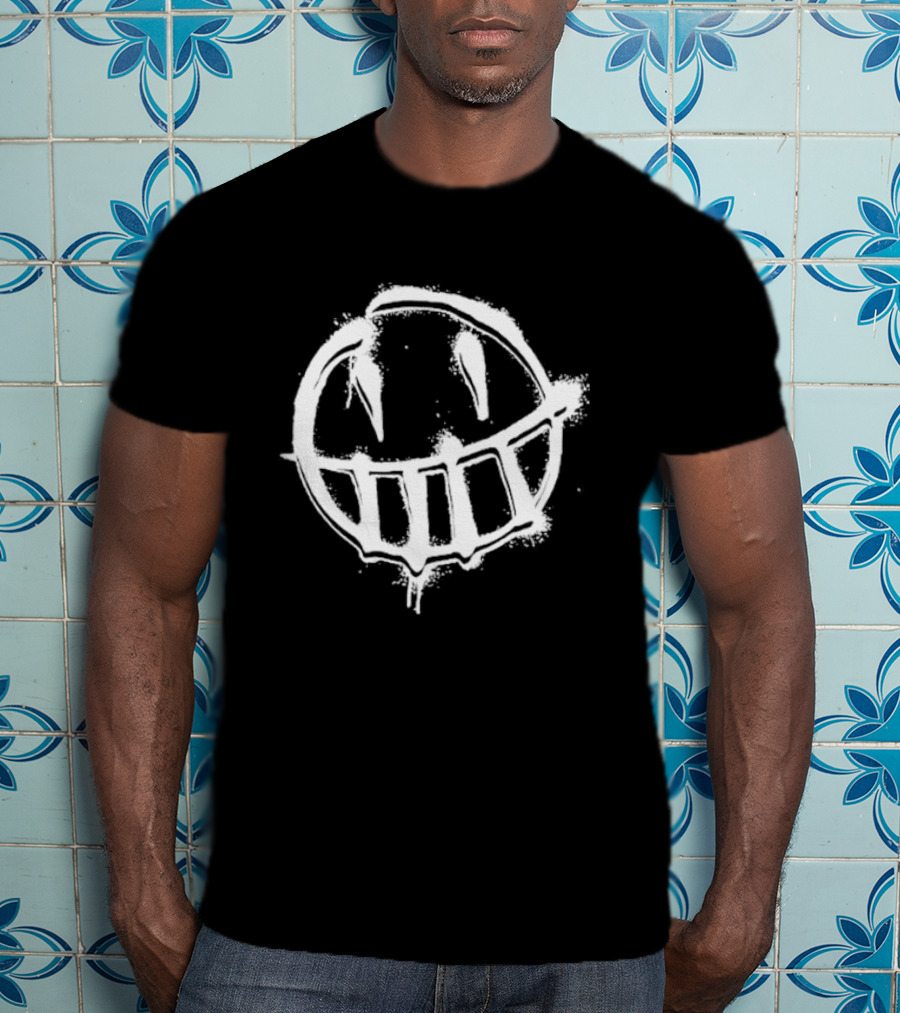 Spencers Online The Boys Graffiti Smiley Face T-Shirt