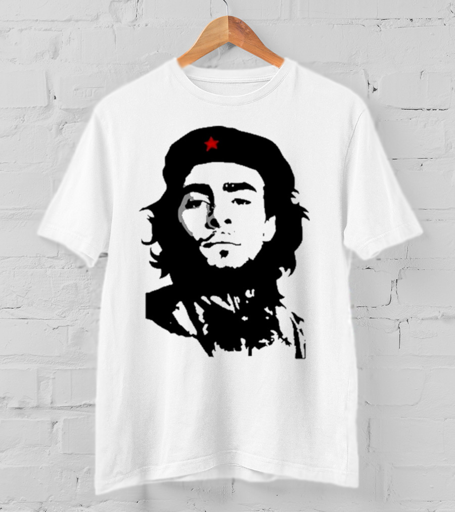 Luigi Mangione Che Guevara Iconic Red Star Beret Face T-Shirt