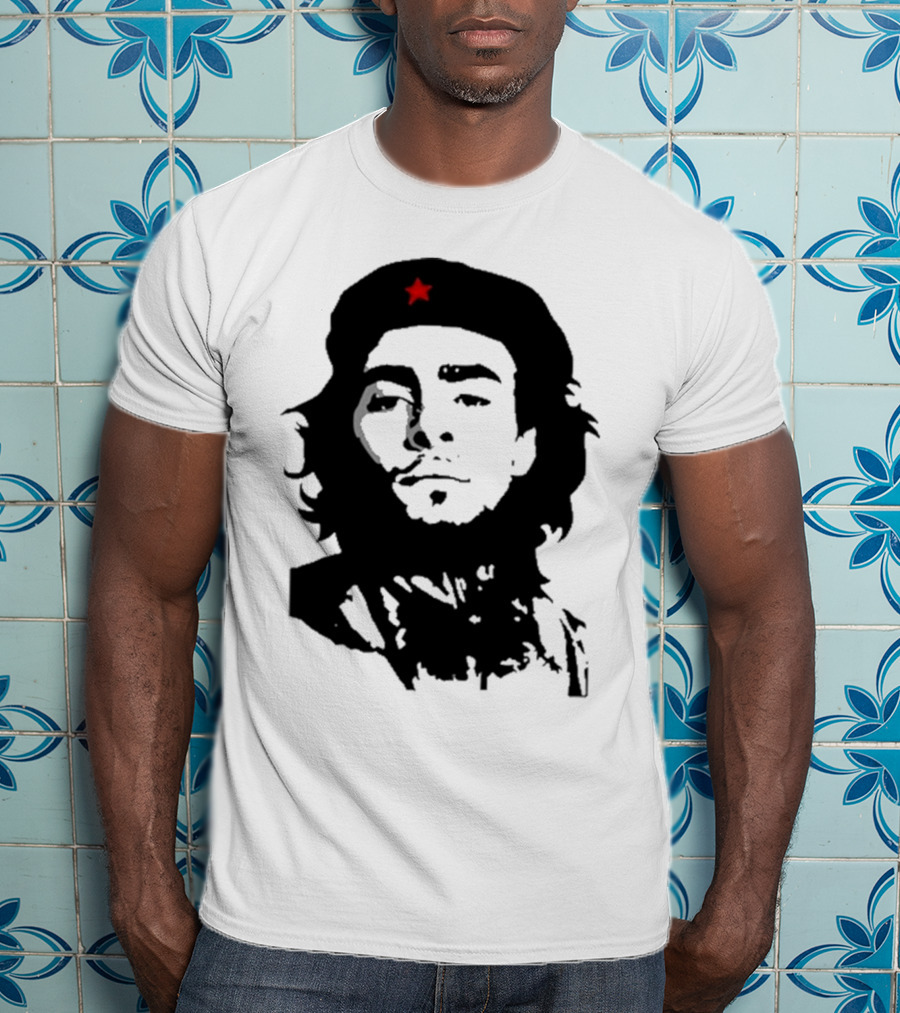 Luigi Mangione Che Guevara Iconic Red Star Beret Face T-Shirt