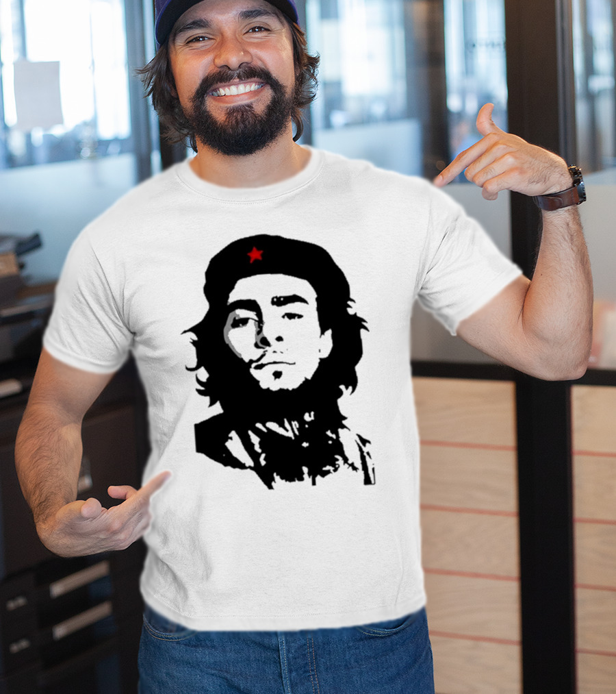 Luigi Mangione Che Guevara Iconic Red Star Beret Face T-Shirt
