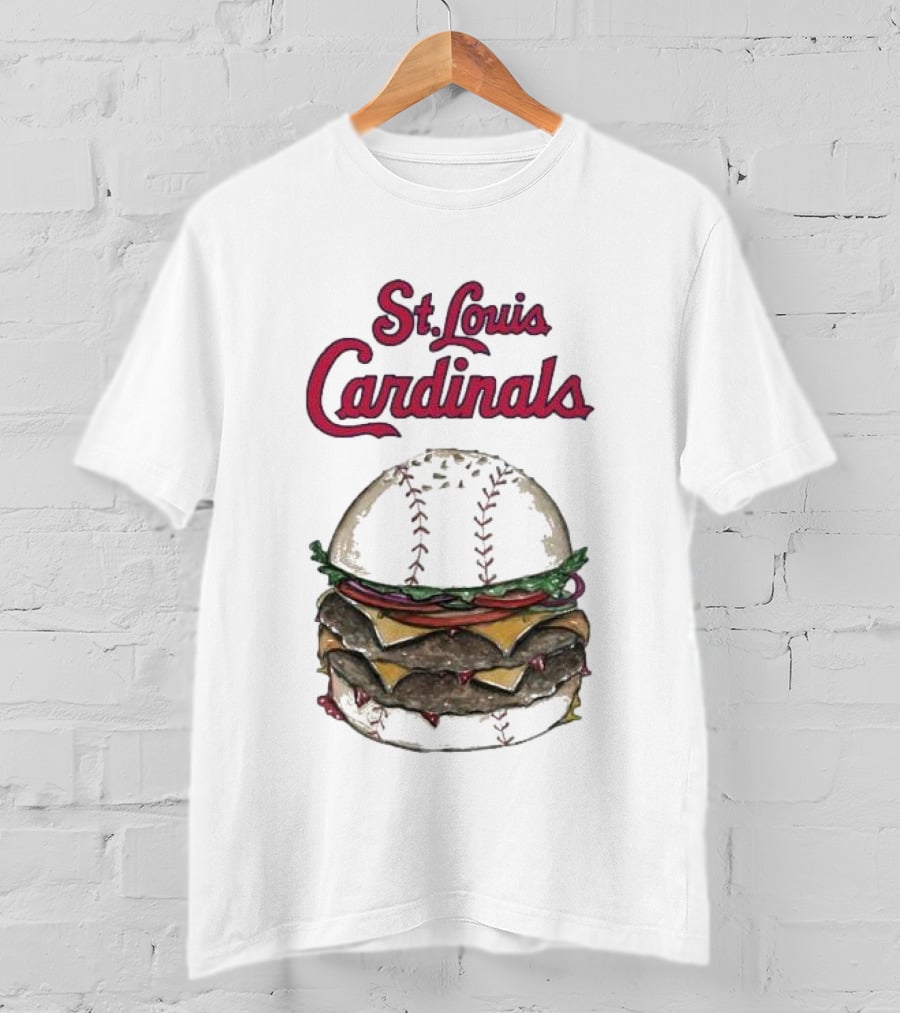 St. Louis Cardinals Baseball Burger T-Shirt