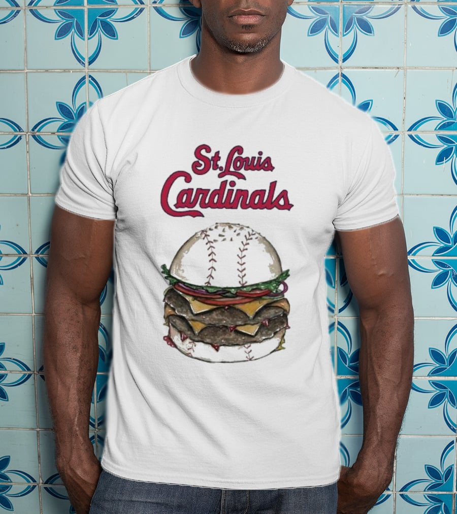 St. Louis Cardinals Baseball Burger T-Shirt