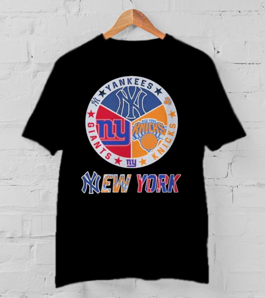 Yankees Giants Knicks New York Sports Teams T-Shirt