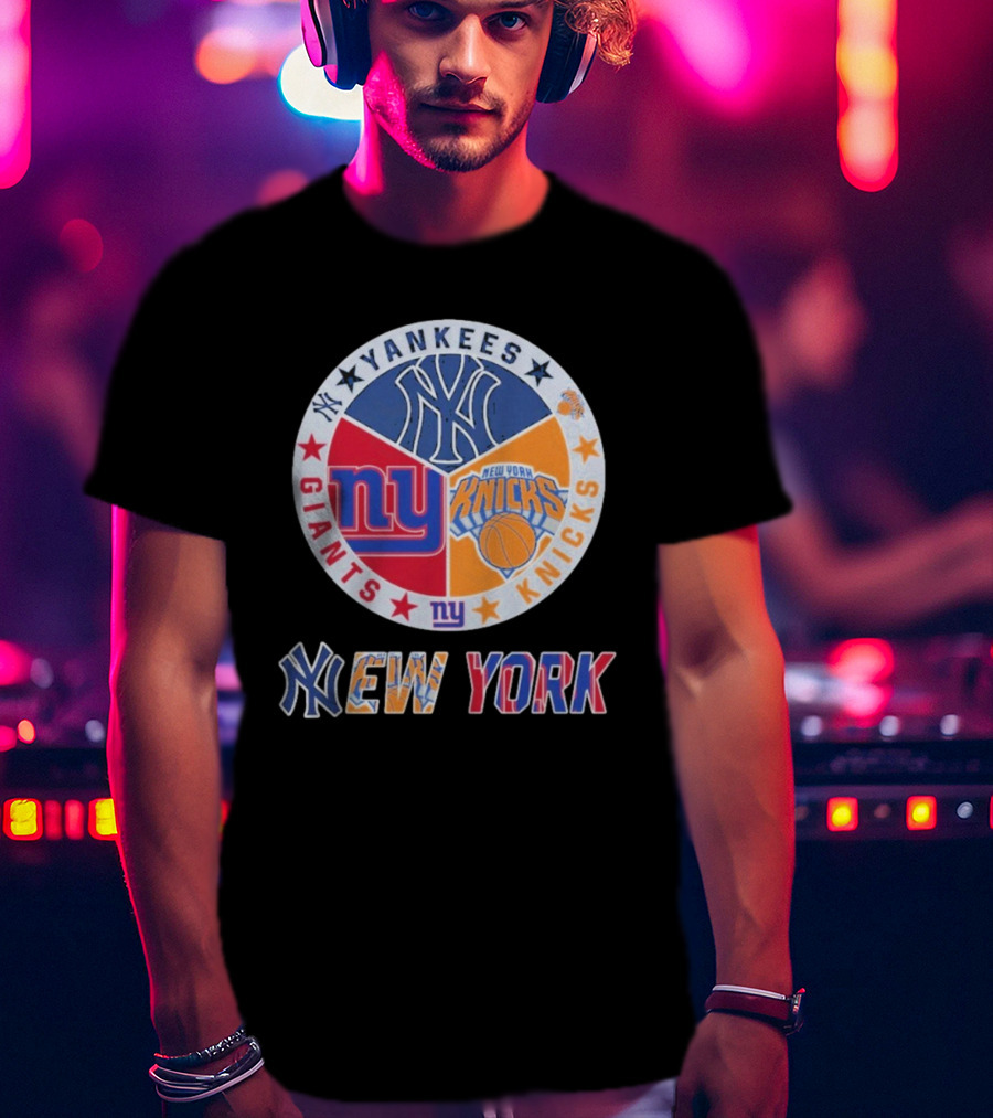 Yankees Giants Knicks New York Sports Teams T-Shirt