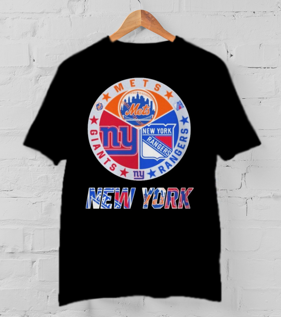 New York Mets Giants Rangers New York T-Shirt