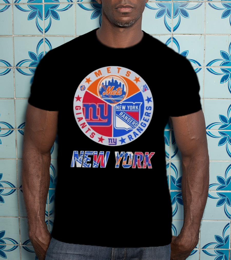 New York Mets Giants Rangers New York T-Shirt