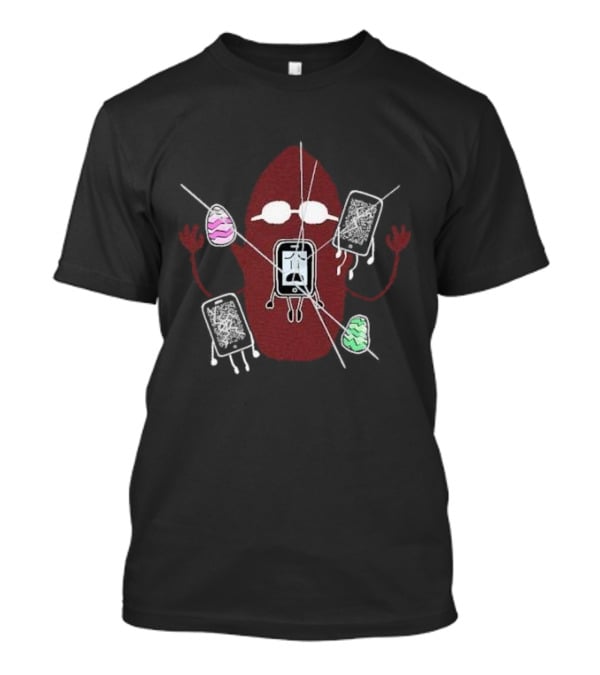 Shattered Memories Mephone3GS And Cobs With Broken Screens And Sunglasses T-Shirt